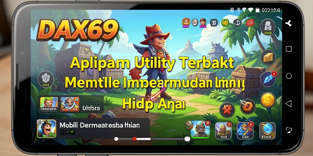 Tampilan utama DAX69 dengan berbagai fitur untuk mempermudah kehidupan.
