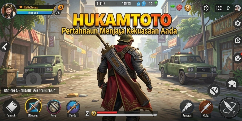 Screenshot gameplay yang menunjukkan menara bertahan melawan gelombang musuh.