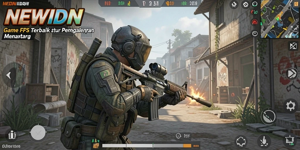 Tampilan gameplay seru dari NEWIDN dengan aksi menegangkan.