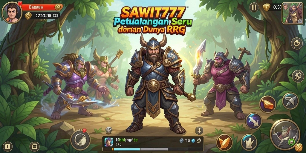 Gameplay menakjubkan SAWIT777 dengan aksi petualangan RPG.