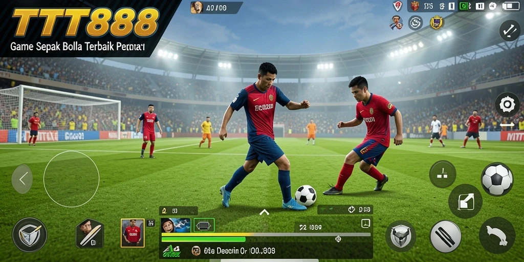 Gambar gameplay <strong>TTT888</strong> yang menarik saat pertandingan sepak bola.