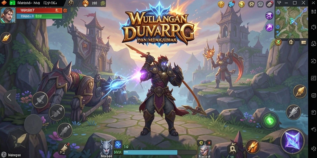 Tampilan gameplay RPG yang mendebarkan dan penuh aksi.