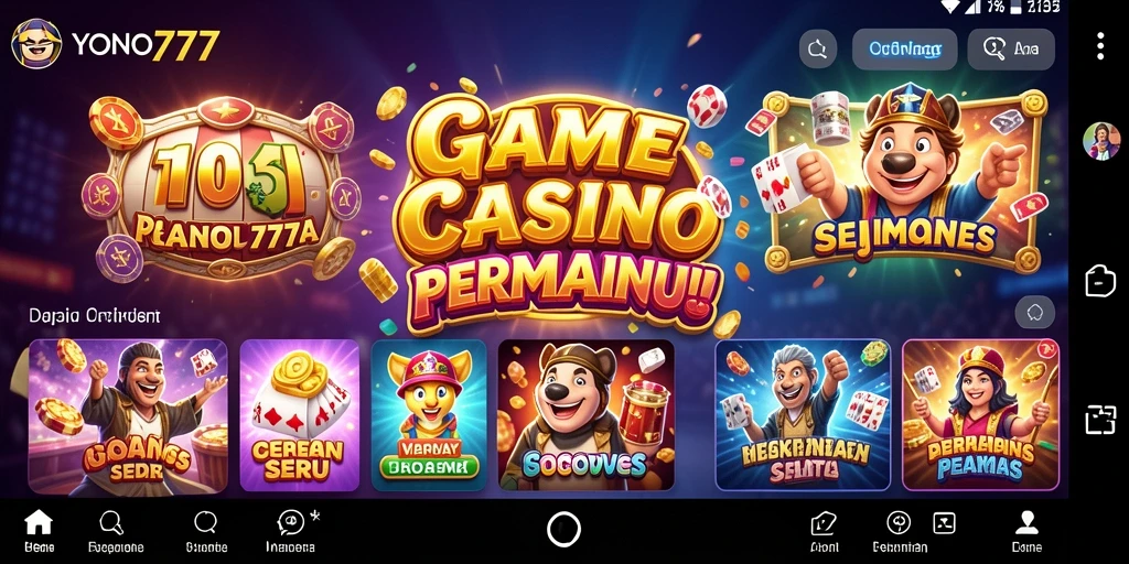 Tampilan menarik dari gameplay Kasino YONO777.
